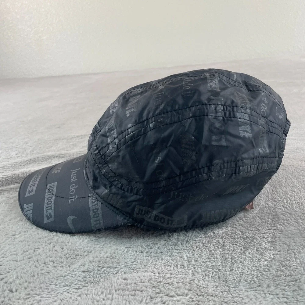 Nike Tailwind Ghost Flash Hat Black AOP Strapback Running‎ Cap All Over Print